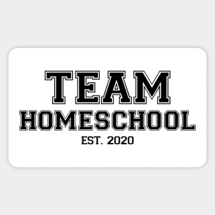 Team Homeschool 2020 Black Sticker